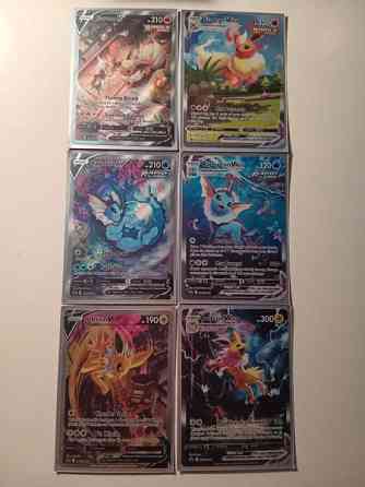 Pokemon kortit Flareon, Vaporeon ja Jolteon Mikkeli