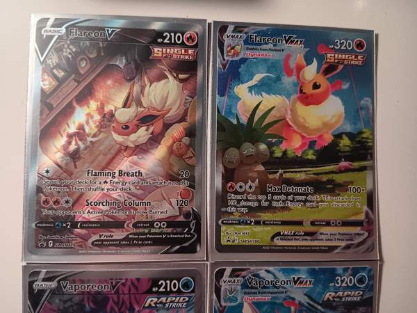 Pokemon kortit Flareon, Vaporeon ja Jolteon Mikkeli – foto 2