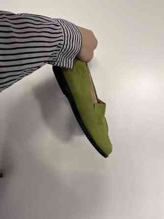 Eccon vihreät mokkanahkakengät 38 (n.24,8cm) Helsinki