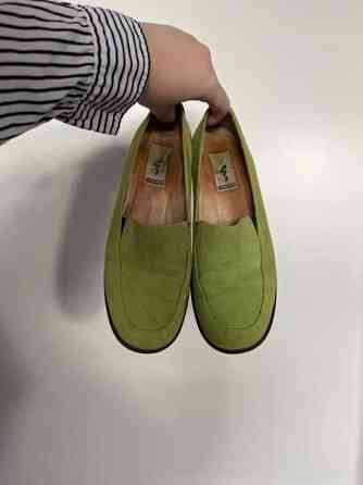 Eccon vihreät mokkanahkakengät 38 (n.24,8cm) Helsinki