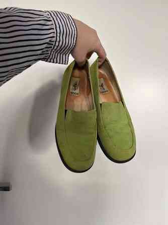 Eccon vihreät mokkanahkakengät 38 (n.24,8cm) Helsinki