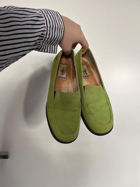 Eccon vihreät mokkanahkakengät 38 (n.24,8cm) Helsinki – foto 1