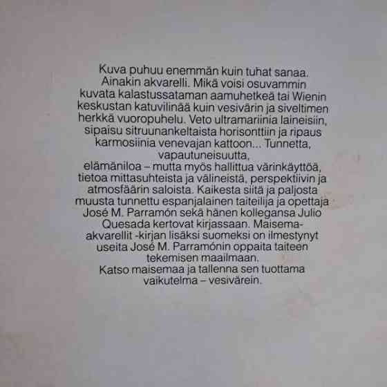 J.M. Parramon/J. Quesada: Maisema-akvarellit, opas harrastelijalle Vantaa