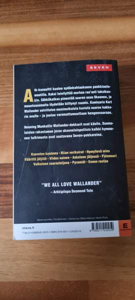 Henning Mankell - Wallander pokkari Kerava – foto 2