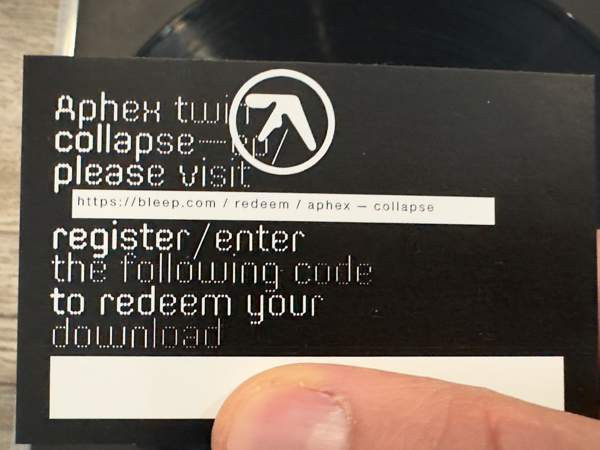 Aphex Twin - Collapse LP Kokkola - photo 4