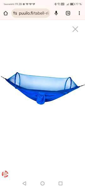 Tabel riippumatto hyttysverkolla Joensuu – foto 1