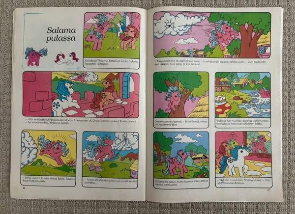 80-luvun My Little Pony Ponimaan Pikku Ponit sarjakuvalehti Lappeenranta – foto 6