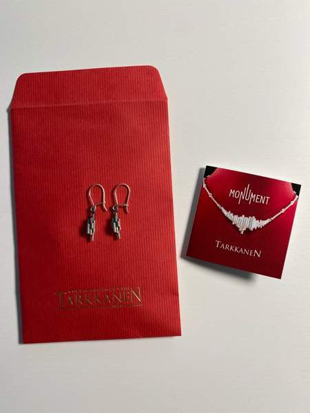 Hopeiset Monument korvakorut Tampere - valokuva 2