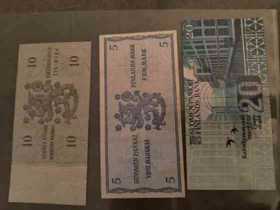 20, 10 ja 5 markan setelit Vantaa