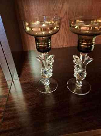 Kynttilänjalat kristallia 2kpl käyttämätömät Kuopio
