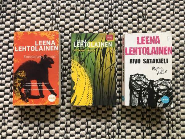 Leena Lehtolainen pokkarit 3 kpl Jyvaeskylae – foto 1