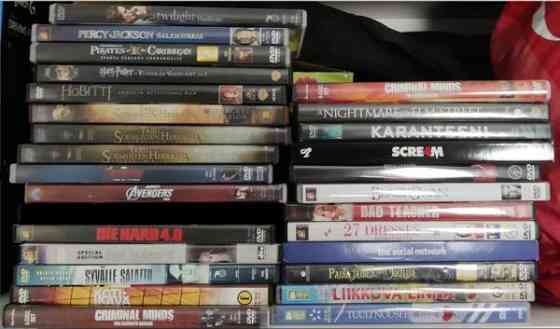 25 kpl DVD elokuvia ja 2 kpl TV-sarjan DVD:tä Oulu