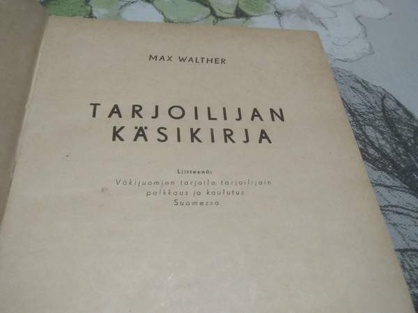 Tarjoilijan käsikirja. Max Walter Salo - valokuva 2