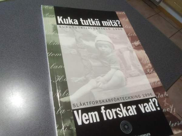 Kuka tutkii mitä? Sukututkijaluettelo 1996 Salo – foto 1