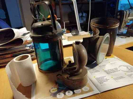 Karbidilamppu, karbiinilamppu, lamppu Helsinki