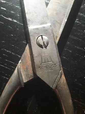 Vanha sakset SCHLOSS (LINNA) Saksa Pituus : 25 cm Vantaa