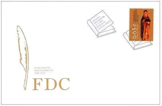 FDC/Ensipäiväkuori 3.3.2003 Pyhä Birgitta Oulu - valokuva 1