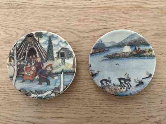 Arabia 1983 lautanen: Puron ylitys Oulu