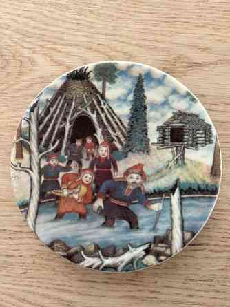 Arabia 1983 lautanen: Puron ylitys Oulu