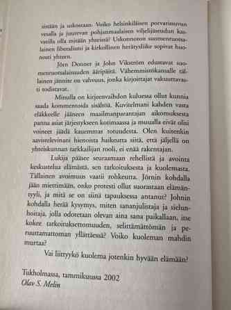 Elämme, siis kuolemme Jörn Domner/ John Vikström Espoo