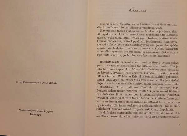 Erik Heinrichs: Mannerheim Suomen kohtaloissa I-II Helsinki - изображение 6