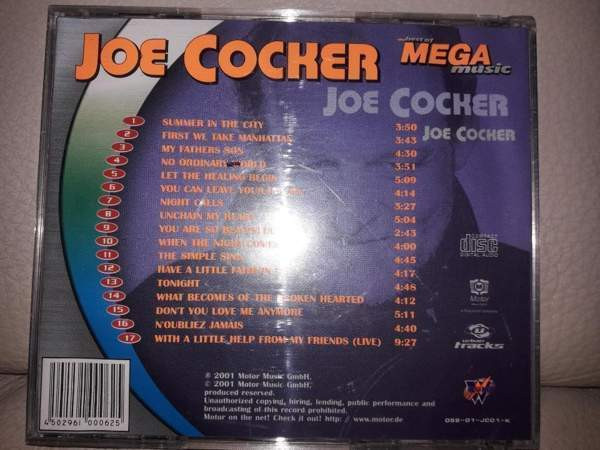 CD Best of Joe Cocker. Mega Music Takuu Вантаа - изображение 3
