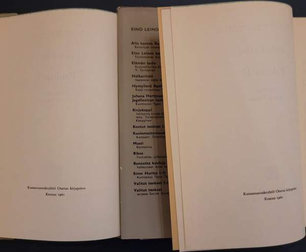Eino Leinon pakinat 1-2 Helsinki - valokuva 4