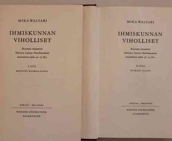 Mika Waltari: Ihmiskunnan viholliset Helsinki