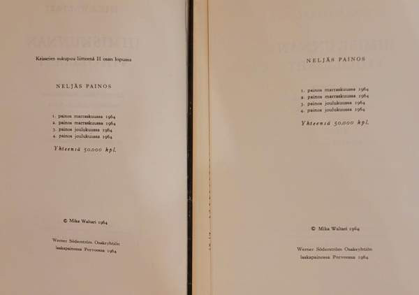 Mika Waltari: Ihmiskunnan viholliset Helsinki - изображение 4