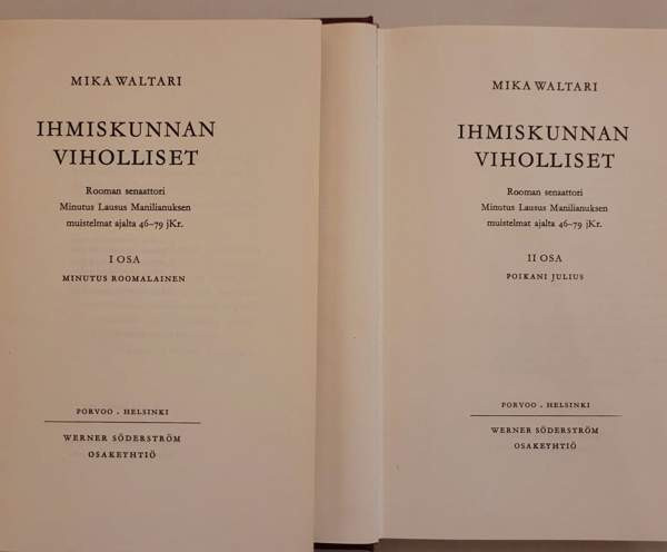 Mika Waltari: Ihmiskunnan viholliset Helsinki - изображение 3