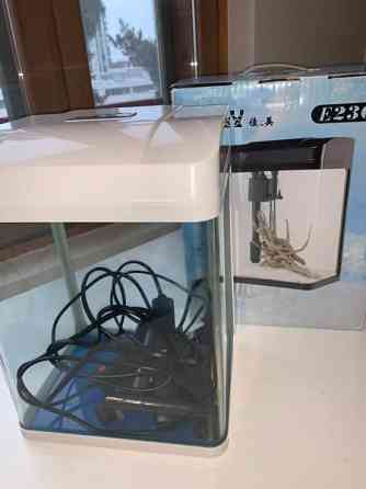 Brand new white aquarium + food and decor Эспоо