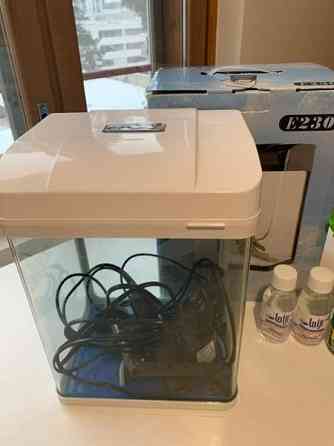 Brand new white aquarium + food and decor Эспоо