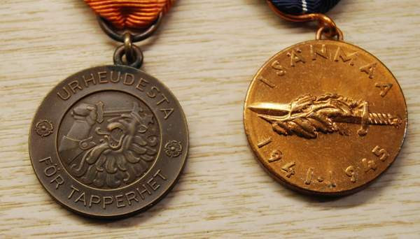 Jatkosodan muistomitali + Vapauden mitali 1941 Helsinki – foto 2