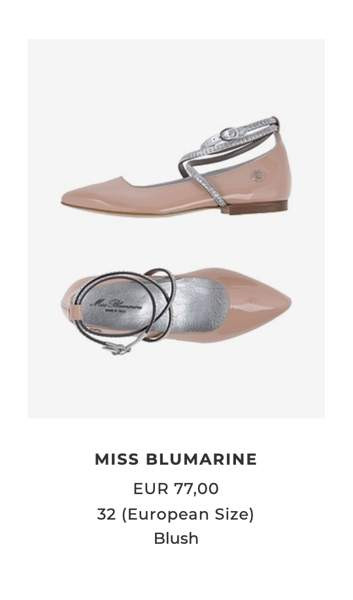 Juhlakengät/ ballerinat Miss Blumarine. Koko 32 Helsinki - изображение 3