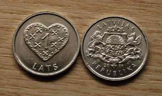 1 lats 2010 Latvia, JOULUSYDÄN,loppu Helsinki
