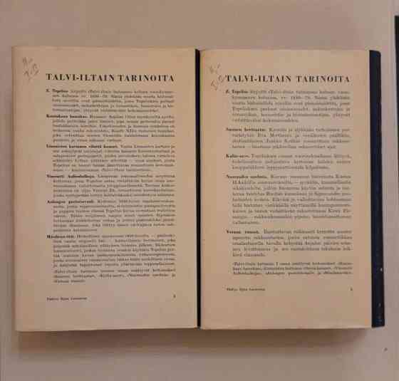 Z. Topelius: Talvi-iltain tarinoita I-II (1953) Helsinki