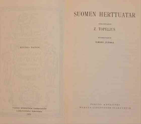 Z. Topelius: Talvi-iltain tarinoita I-II (1953) Helsinki