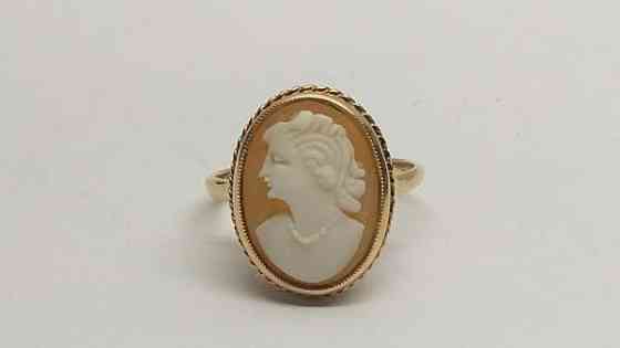 14 karaatin kultainen camee sormus, NW 585 Миккели