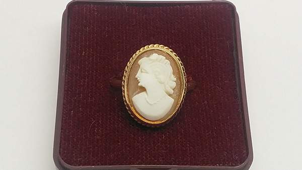 14 karaatin kultainen camee sormus, NW 585 Mikkeli - photo 2