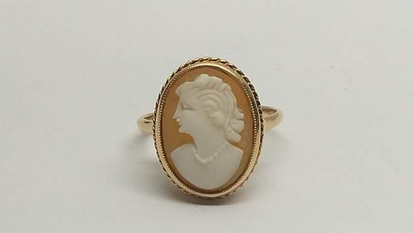 14 karaatin kultainen camee sormus, NW 585 Mikkeli - photo 1