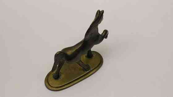 Hevonen figuuri, messinki Mikkeli