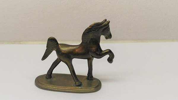 Hevonen figuuri, messinki Mikkeli – foto 2