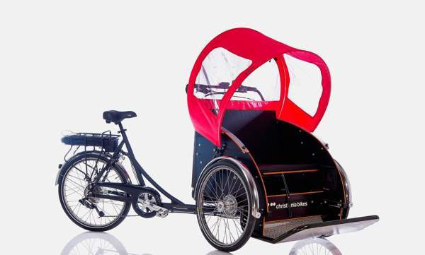 Christiania Bikes Taxi sähköavusteinen riksapyörä Shimano Steps moottorilla Jyväskylä - valokuva 2