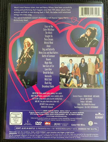HEART  Alive in Seattle DVD Куопио - изображение 2