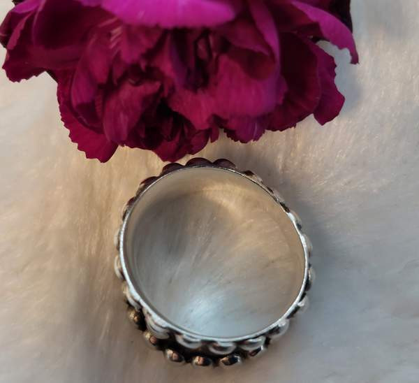 830 hopeinen muhkea sormus. Koko 20. Лахти - изображение 5