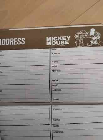 Mikki Hiiri päivä- ja osoitekirja  1992 Mynämäki