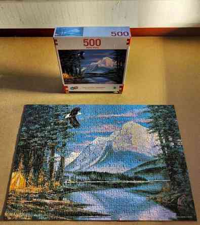 Sure Lox telttailemassa Alpeilla 500 palapeli Salo