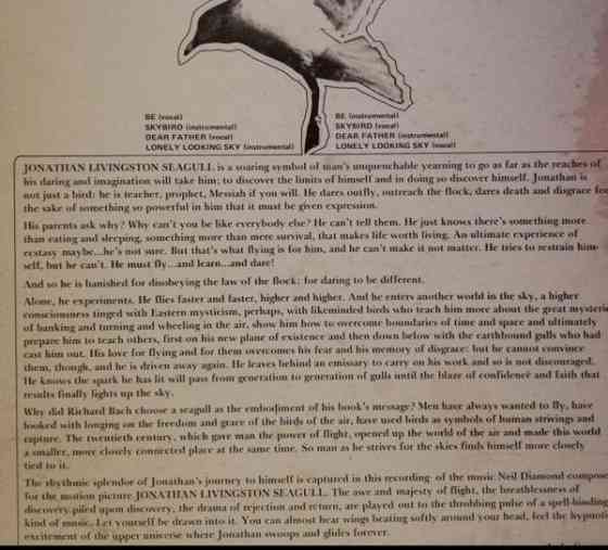 LP Jonathan Livingston Seagull Kokkola