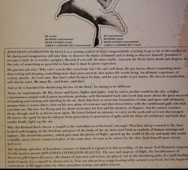 LP Jonathan Livingston Seagull Kokkola – foto 2