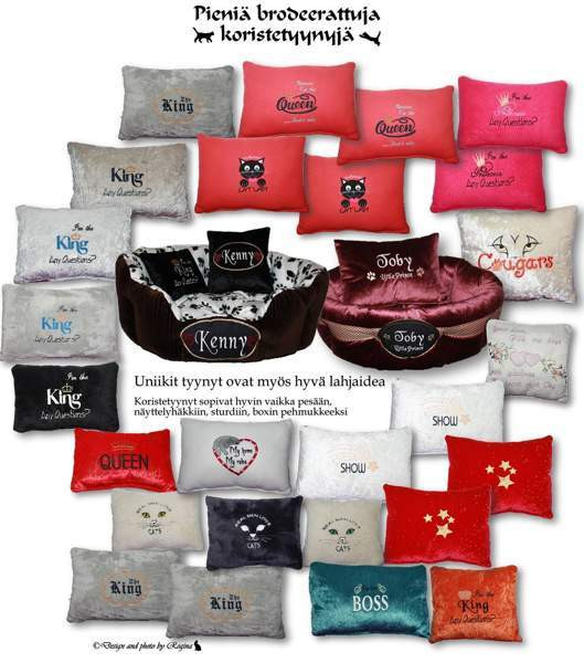 Koristetyynyjä, pieniä, uusia 15e kpl, tai 2kpl on 10e kpl Vantaa - valokuva 1